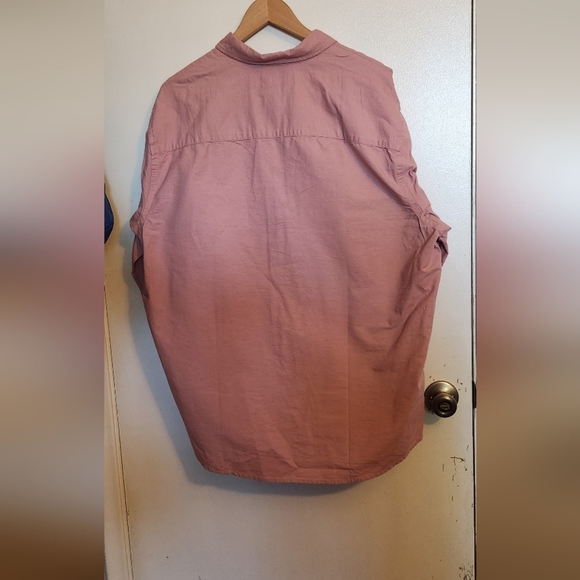 Men's Casual Pink Shirt Jacket - Picture 4 of 4